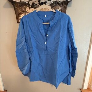Womens Blue and Black Casual Shirt set with bonus pair of pants